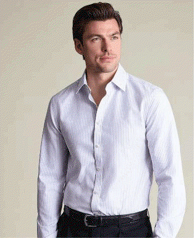Non-Iron Royal Oxford Stripe Shirt - Lilac