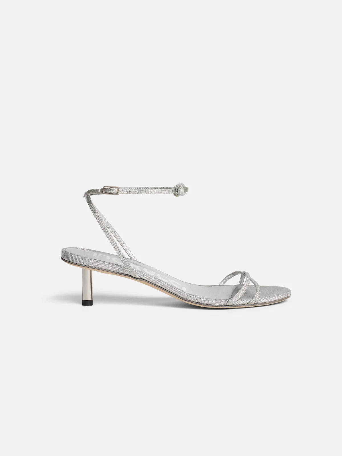 Kitten Heels in Silver