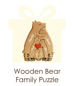 Wooden Bear Family Puzzle