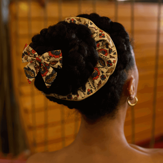 Barrette Noeud Papillon - Plumes d'été PPMC