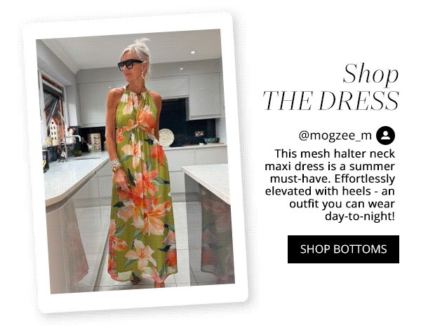 M&Co Green Floral Print Mesh Knot Front Halter Maxi Dress