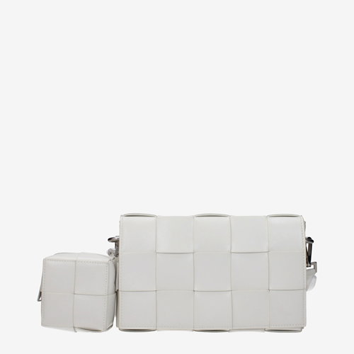Bottega Veneta Crossbody Bags Men Leather White