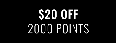 $20 OFF 2000 POINTS