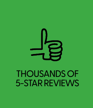 Thousands of 5-star reviews
