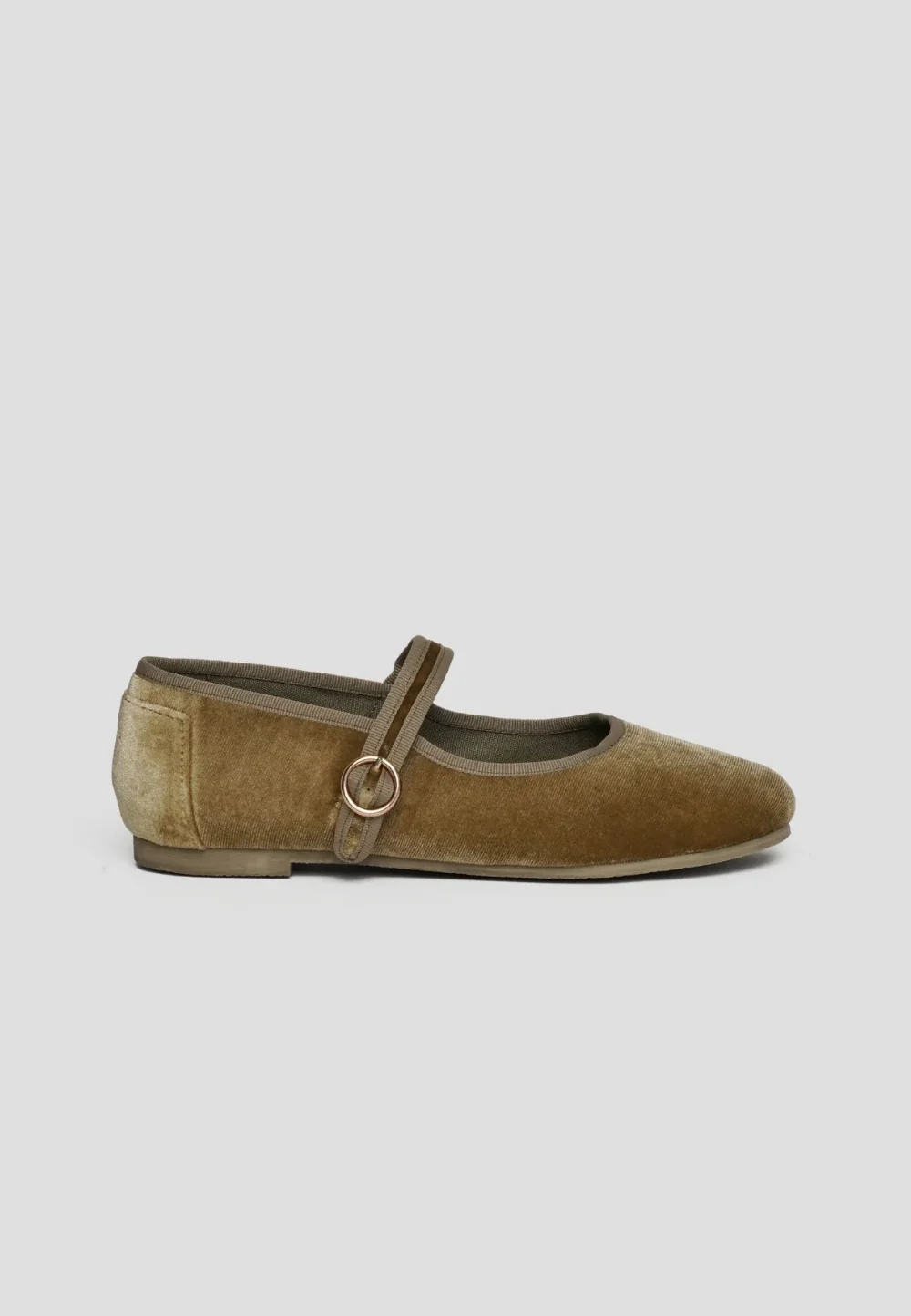 Mary Jane Velvet Bronze