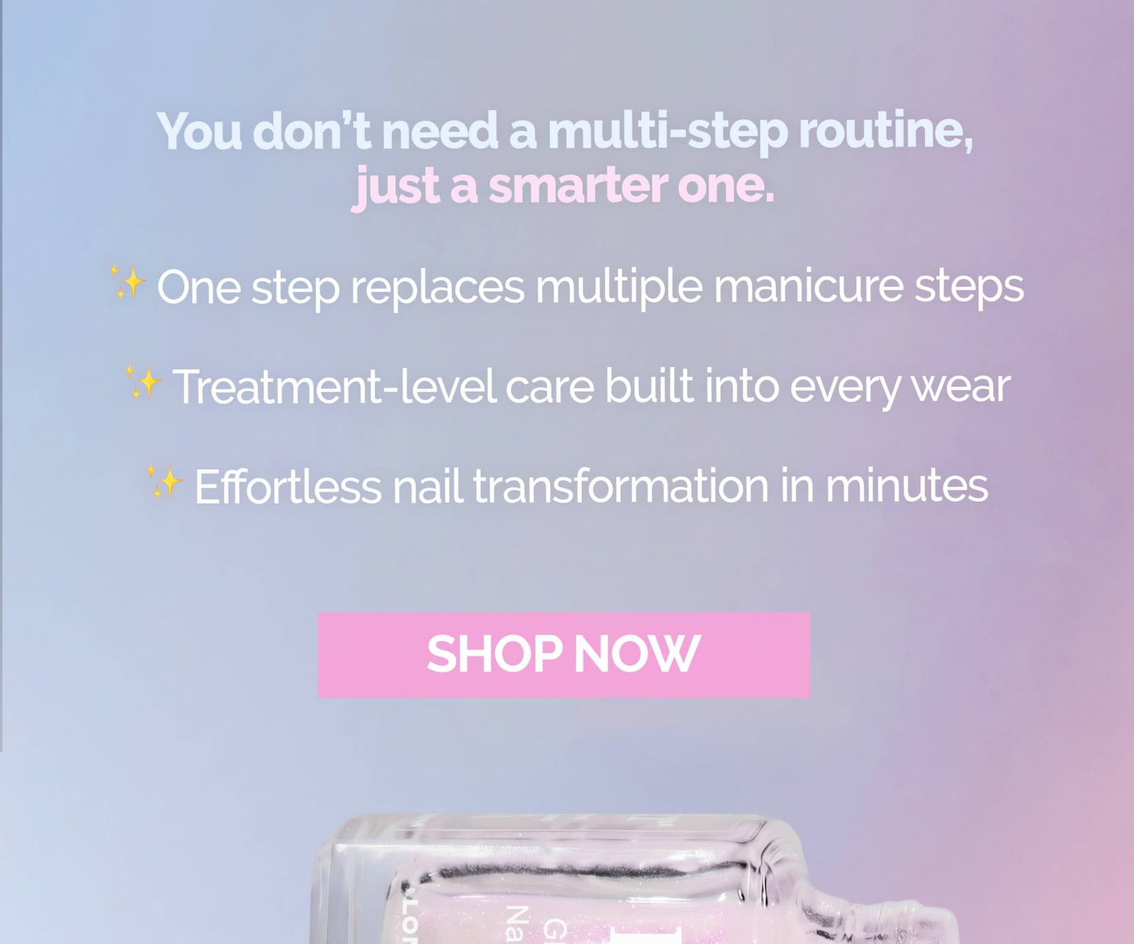 Shop Glow Getter Nail Luminizer for one-step care and mani.