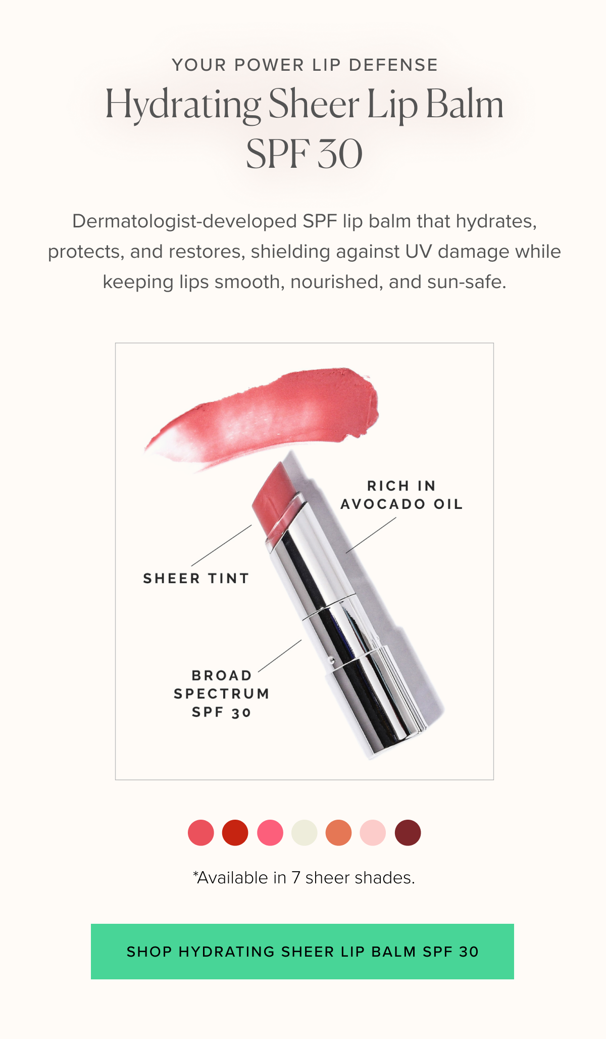 Hydrating Sheer Lip Balm SPF 30