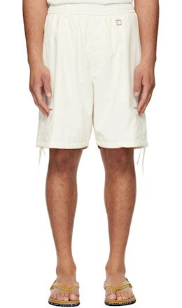 Off-White Zip Detail Utility Shorts - WOOYOUNGMI