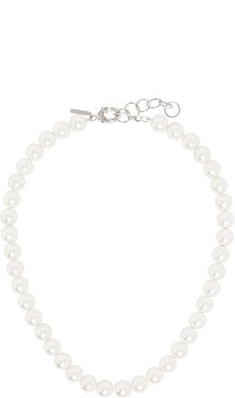 Shell Faux-Pearl Necklace - Ernest W. Baker