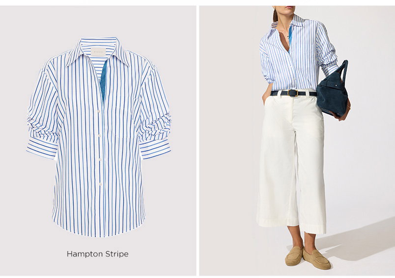 Pia Shirt in Hampton Stripe Now in Stock