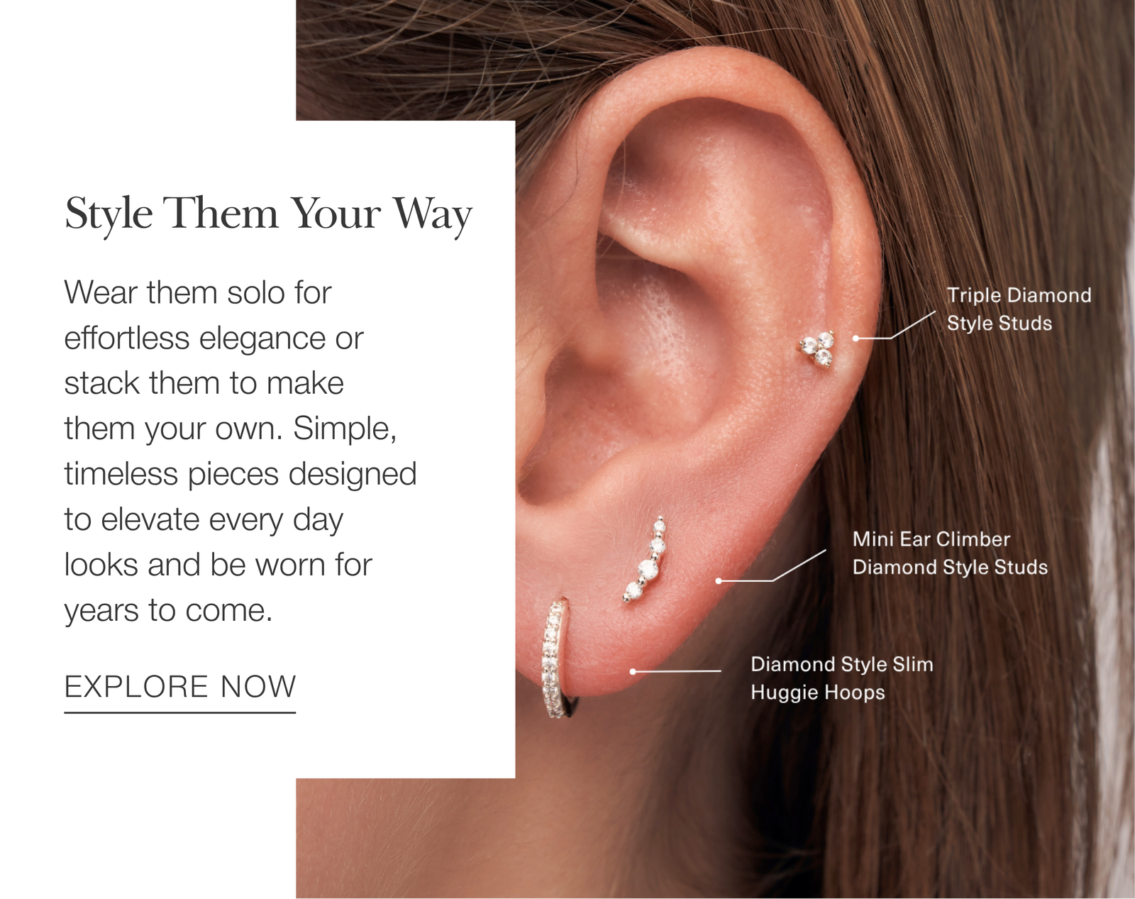Wear them solo for effortless elegance or stack them to make them your own. Simple, timeless pieces designed to elevate every day looks and be worn for years to come.
