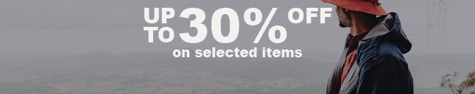 CLOTHING up to 30% off on selected items