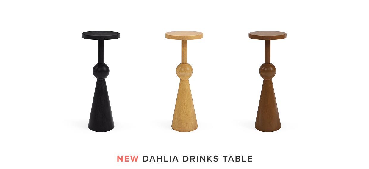 New Dahlia Drink Tables.