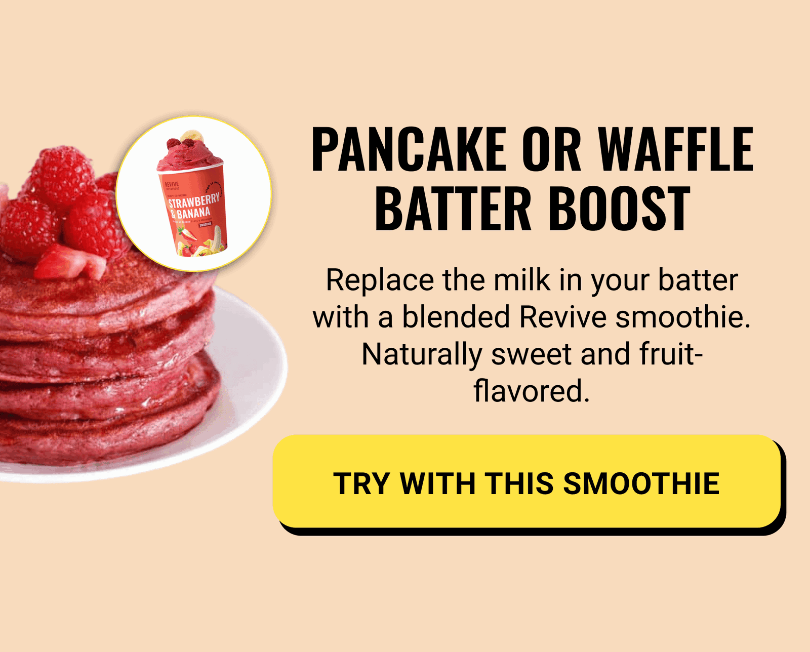 Pancake or waffle batter boost 