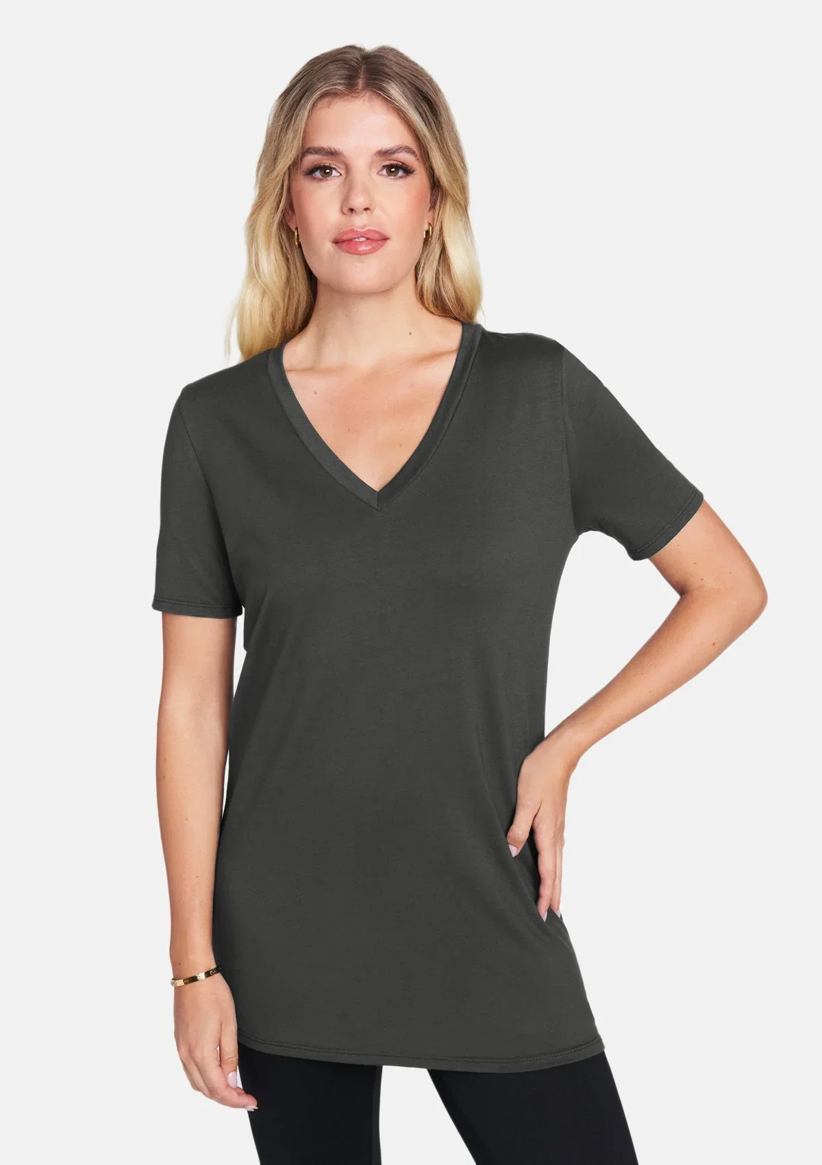 Image of Alloy Basics – Tall V-Neck Tee