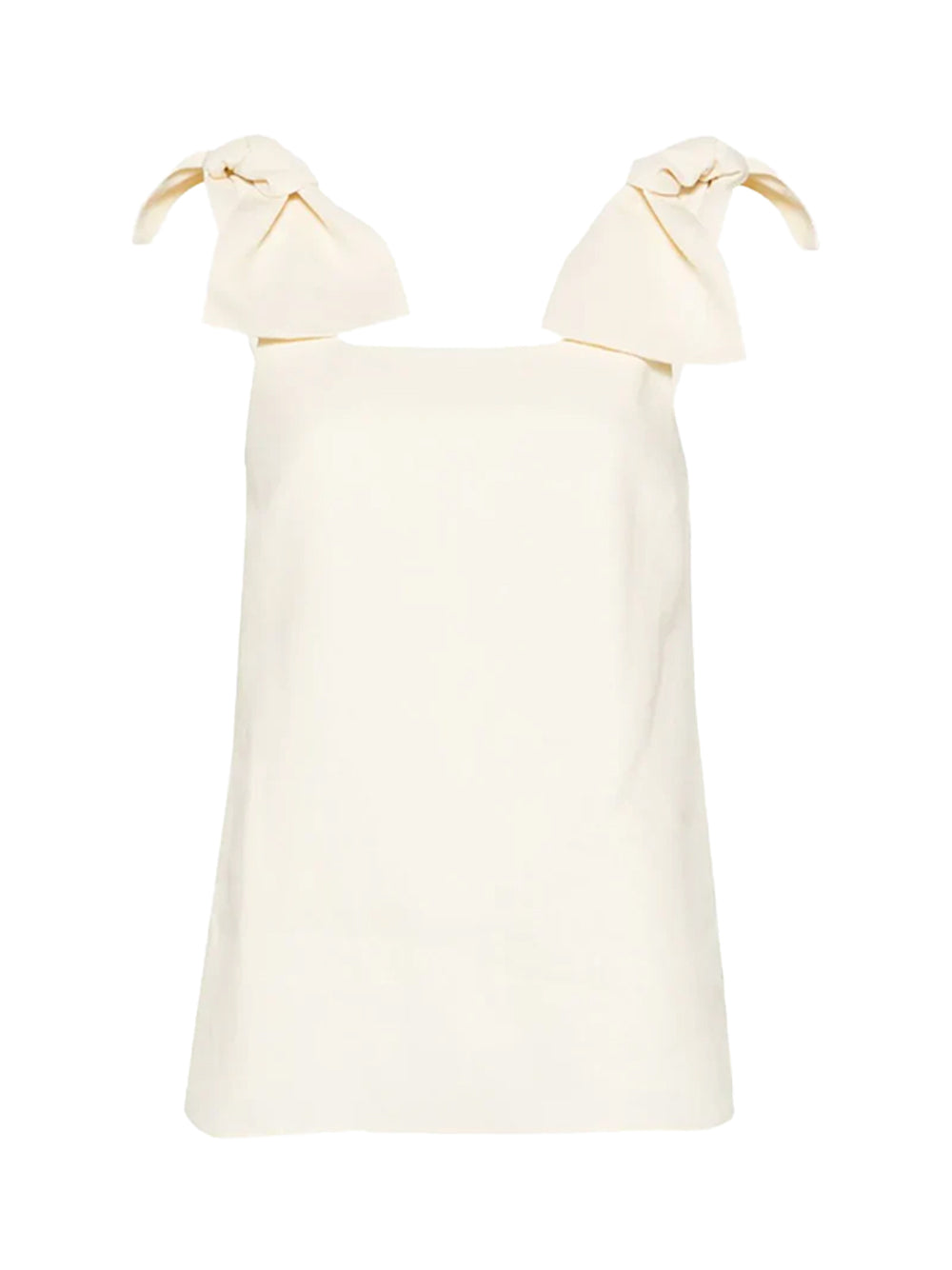 Chloé Bow strap top Coconut milk
