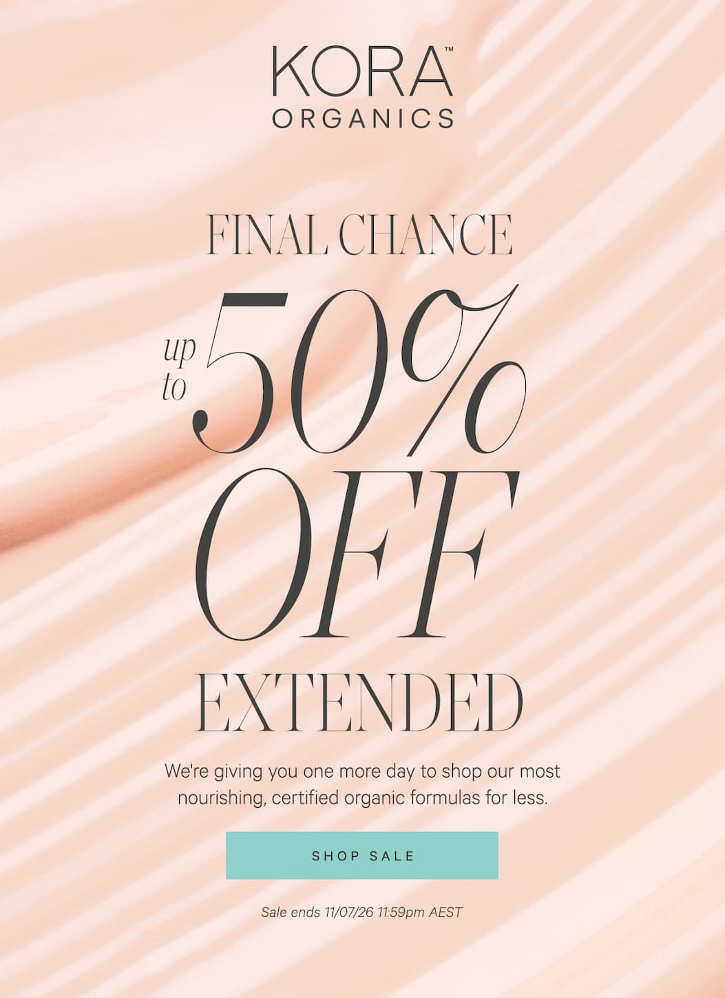 Final Chance up to 50% Off Extended