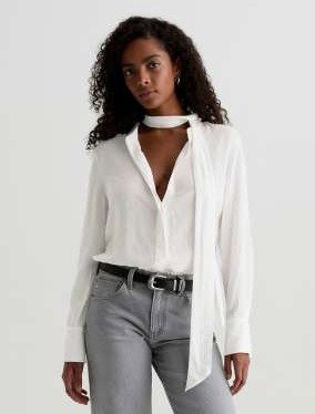 Lora Tie Neck Shirt