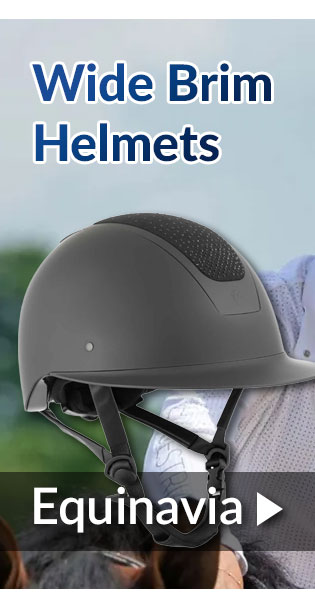 Wide brim riding helmets for extra sun protection