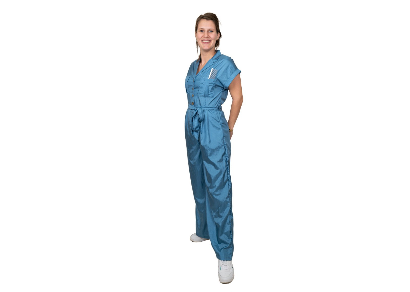 Image of Tikima Favona Jumpsuit Blue