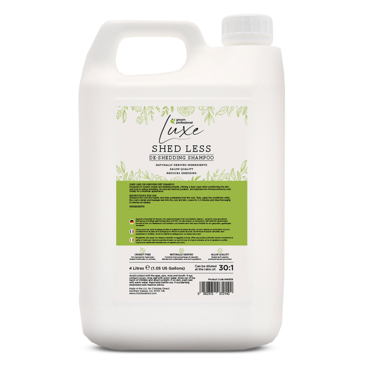 Image of Groom Professional Luxe ShedLess De-Shedding Shampoo