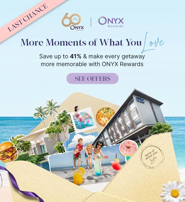 ONYX Rewards - More Moments of What You Love. Save up to 41% & make every getaway more memorable with ONYX Rewards.