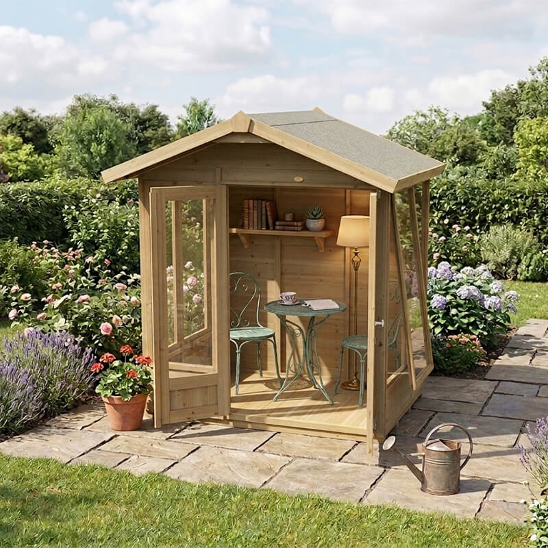 Image of 6' x 4' Forest Timberdale Double Door Apex Summer House