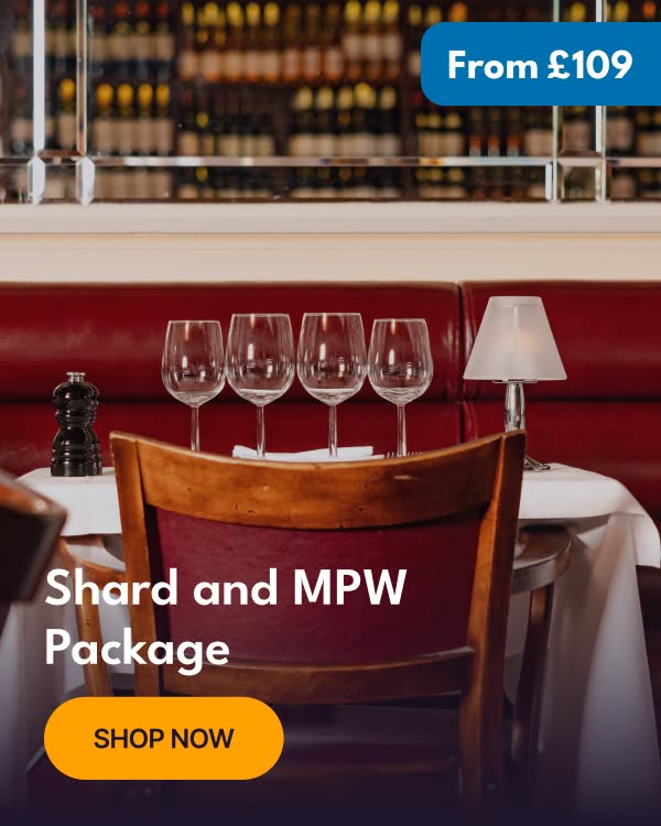 Shard Visit & Dining at Marco Pierre White London Steakhouse Co