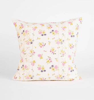 Dahlia floral embroidered European pillowcase
