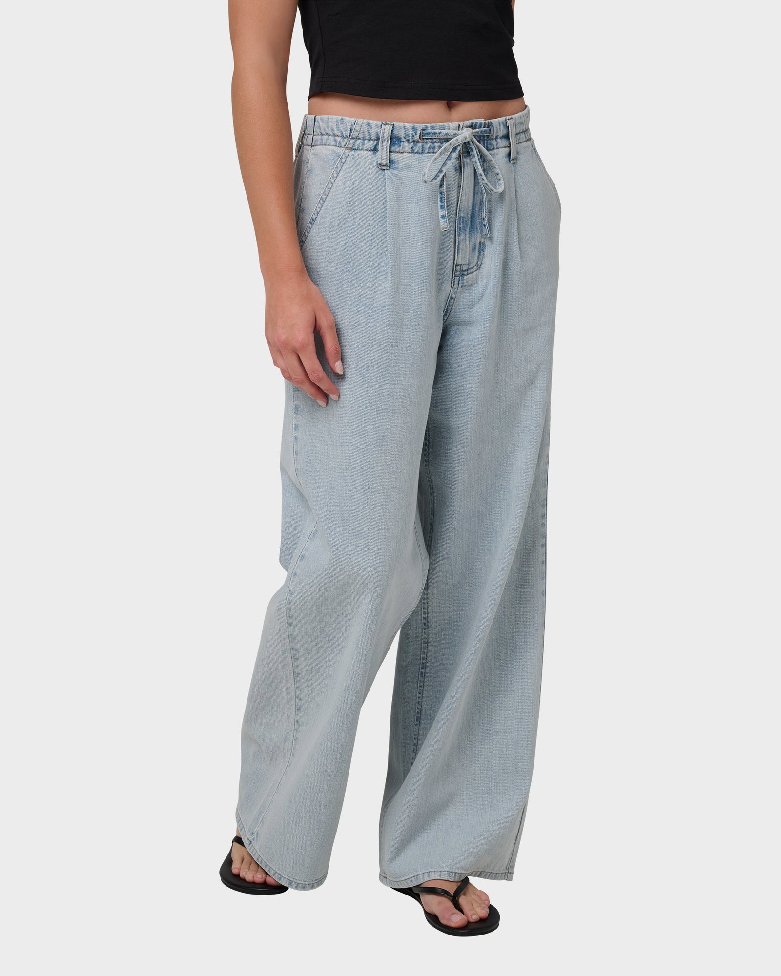 Image of Tidepool High Rise Drawstring Waist Jean