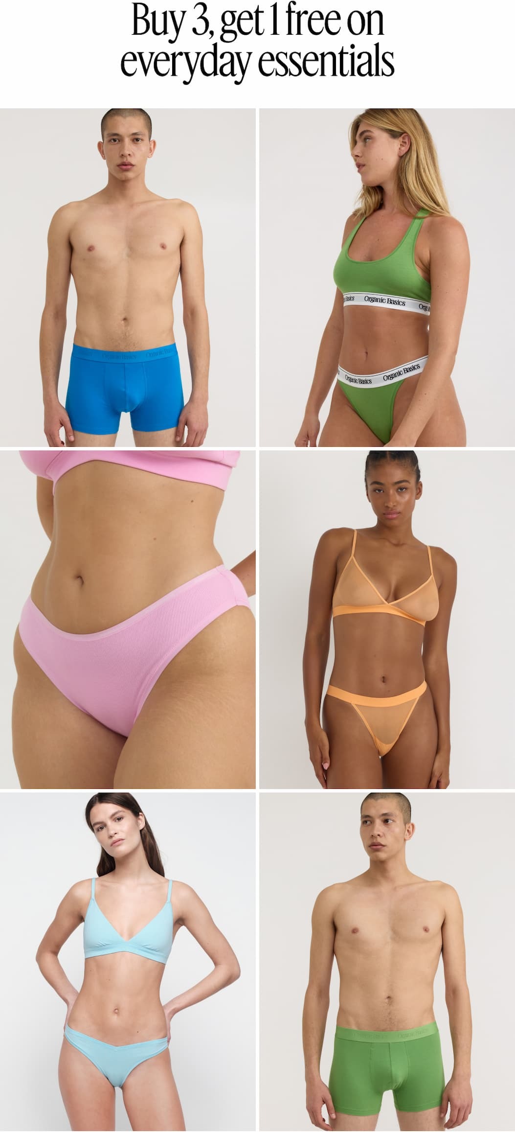 Buy 3 get 1 free on everyday essentials