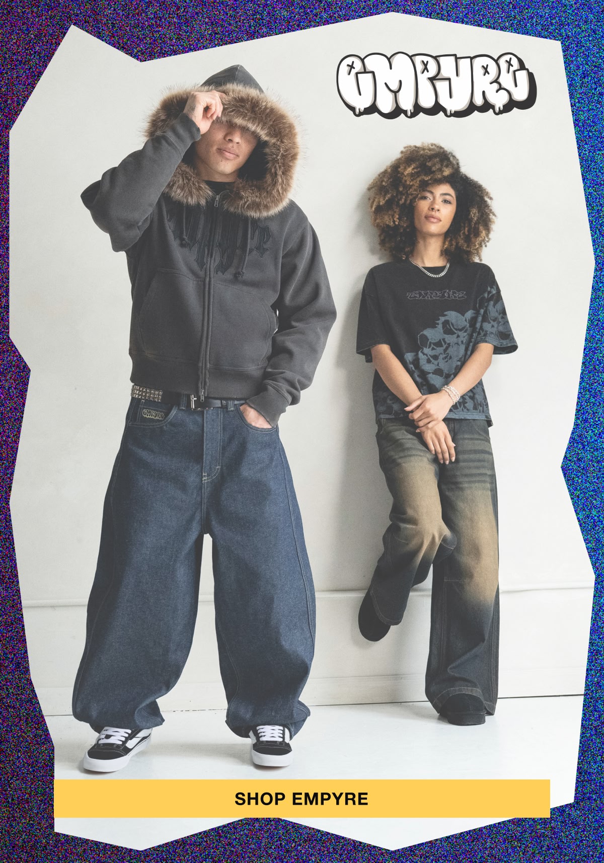 Shop all Empyre, featuring baggy denim, graphic tees and more
