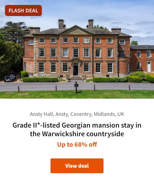 Grade II*-listed Georgian mansion stay in the Warwickshire countryside