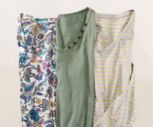 Knit Tops and Tees collage