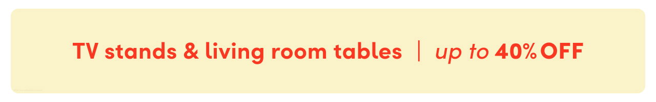 TV stand & living room table sale