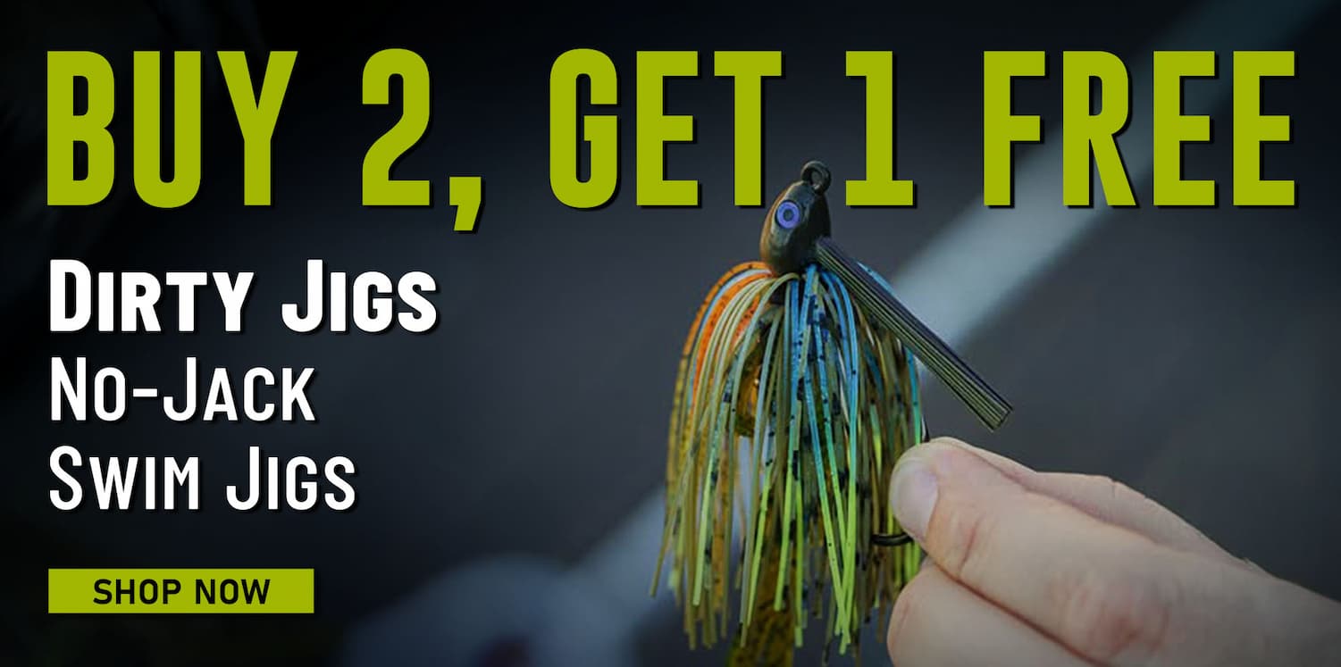 Buy 2, Get 1 Free Dirty Jigs No-Jack Swim Jigs Shop Now