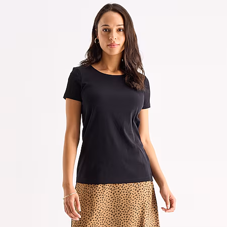 Image of St. Johns Bay Womens Crew Neck Short Sleeve T-Shirt