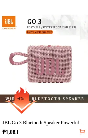 JBL Go 3 Bluetooth Speaker...