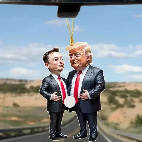 Image of Trump & Musk Acrylic Hanging Ornament