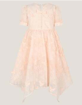 Beryl Butterfly Broderie Dress Orange