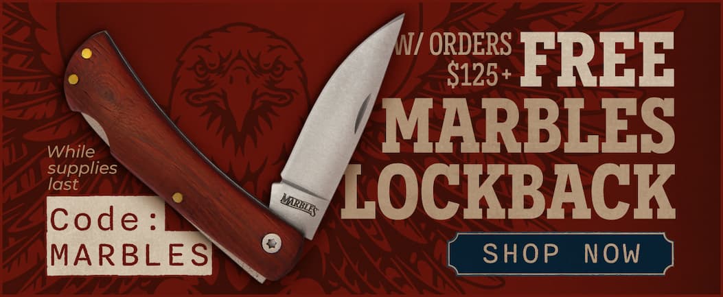 FREE Marbles Lockback With Orders $125+