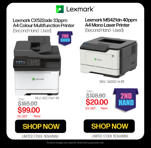 Shop Now 2nd Hand Refurbished Lexmark Printers - Limited Stock