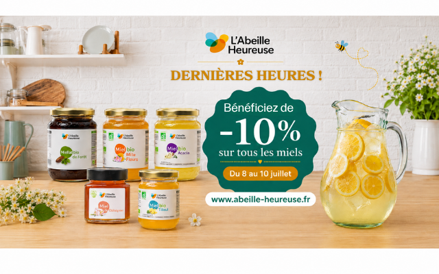 -10% sur tous les miels
