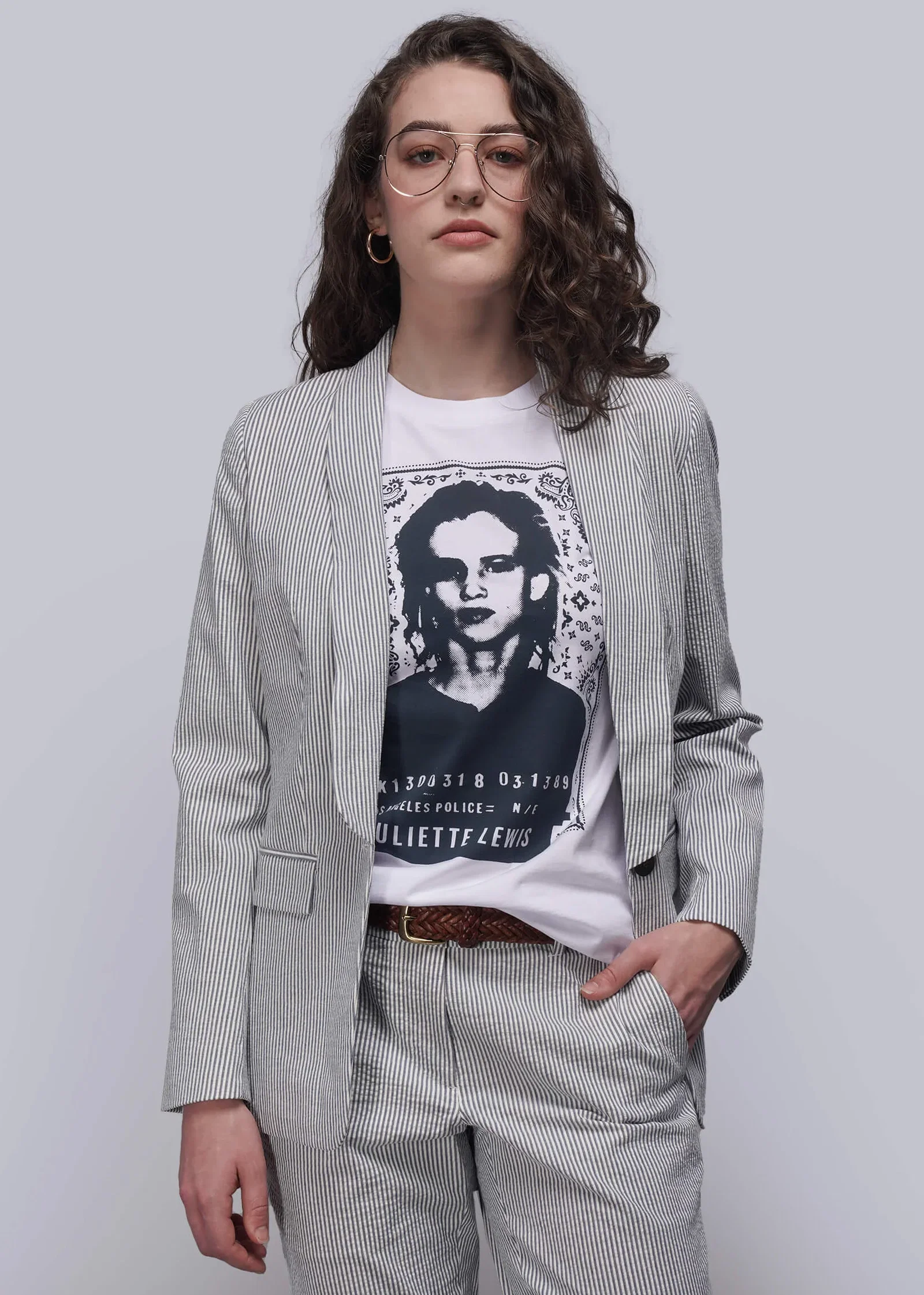 Image of The Empower Seersucker Tux Blazer
