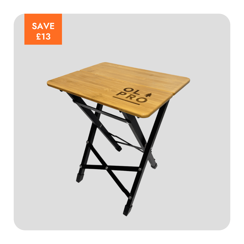 Bamboo Camping Stool 2 Fold