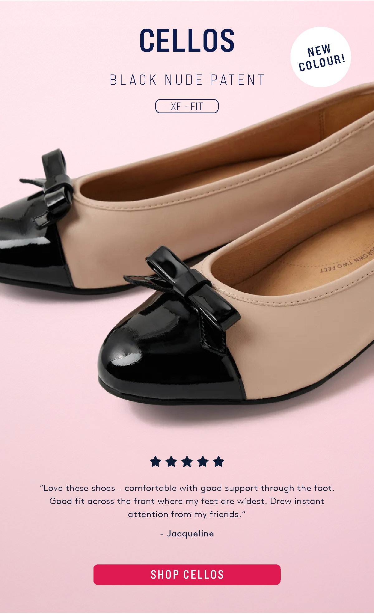 CELLOS - BLACK NUDE PATENT