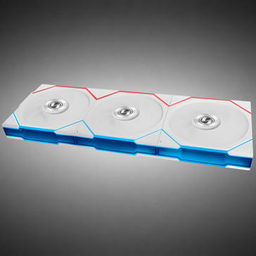 Lian Li UNI FAN TL FLEX Wireless Lüfter, ARGB - Reverse Blade 120mm, weiß, 3er-Pack  mit Controller