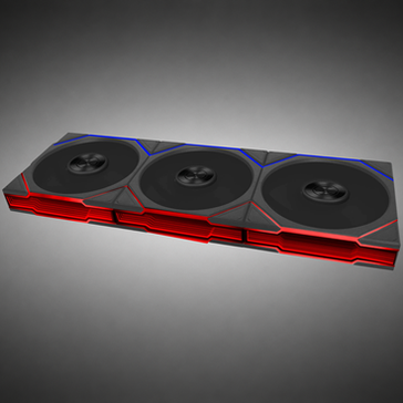 Lian Li UNI FAN TL FLEX Wireless Lüfter, ARGB - 120mm, schwarz, 3er-Pack mit Controller