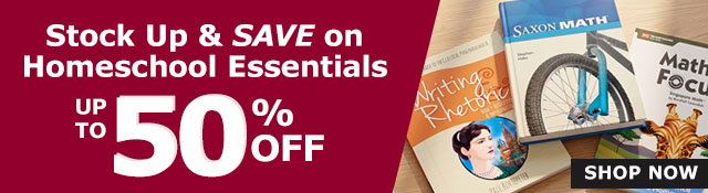 Stock and Save on Homeschool Essentials | UP to 50% Off