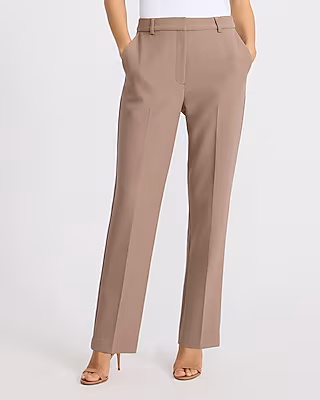 Editor Studio Stretch Twill Super High Waisted Straight Ankle Pant